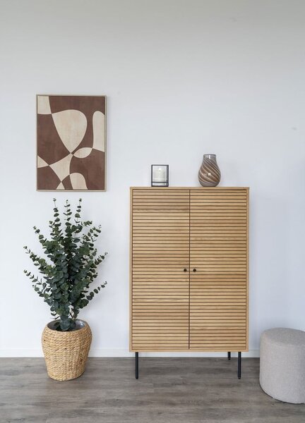 Szafka w dekorze dębu w naturalnym kolorze 80x130 cm Kyoto – House Nordic