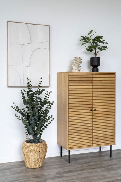 Szafka w dekorze dębu w naturalnym kolorze 80x130 cm Kyoto – House Nordic