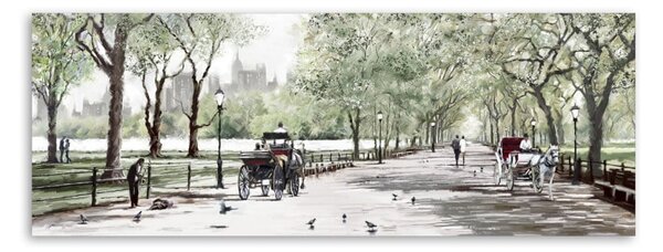 Obraz Styler Canvas Watercolor Central Park II, 60x150 cm