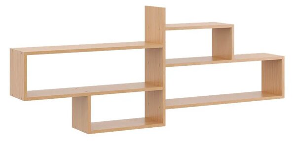 Minimalistyczna półka wisząca w kolorze buk E1-E40
