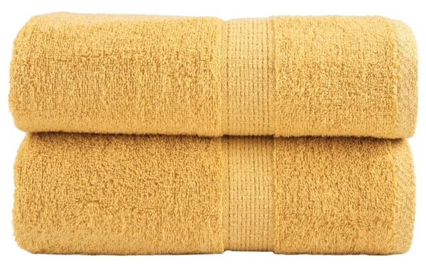 Ręczniki toaletowe premium, solund 2 szt., złote, 30x30 cm, 600 g/m²
