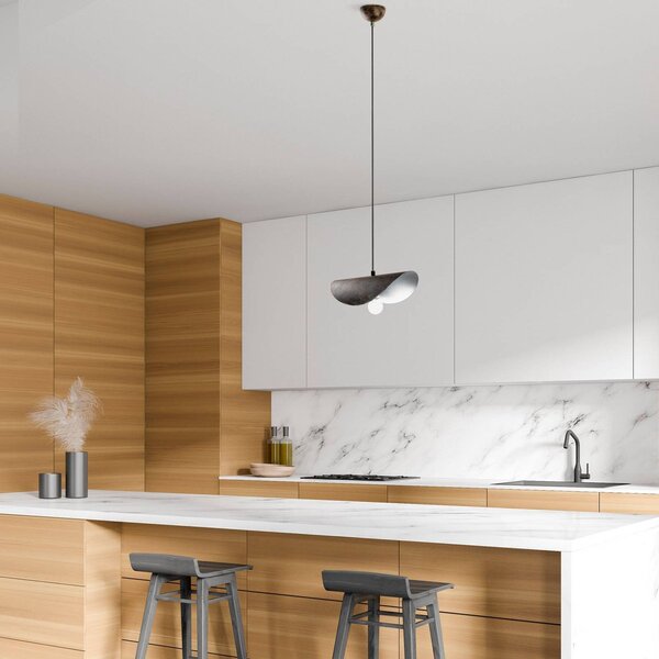 Lampa wisząca Opviq, możliwość ściemniania, brązowy / rdzawy, salon / jadalnia, metal