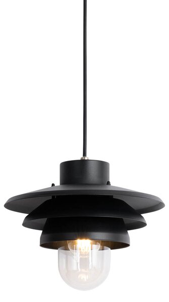 Designerska wisząca lampa zewnętrzna czarna IP44 - Morty