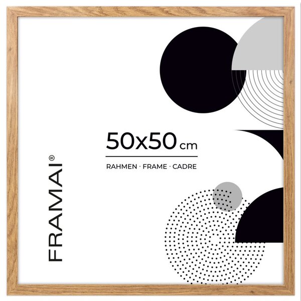 Dębowa ramka na zdjęcia w rozmiarze 50x50 cm FRAMAI®