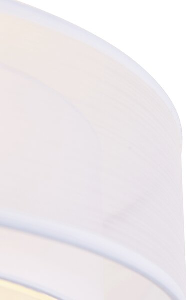 Nowoczesna lampa sufitowa biała 50 cm 3-światła - Drum Duo Oswietlenie wewnetrzne