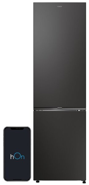 Lodówka CANDY CNCQ2T620EB Fresco 300 No Frost 205cm Czarna