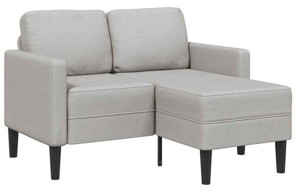 Sofa 2-osobowa z szezlongiem w ksztaÅcie litery l cloud grey