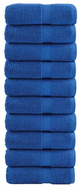 Ręczniki myjące premium, solund 10 szt. niebieskie 30x30cm 600 g/m²
