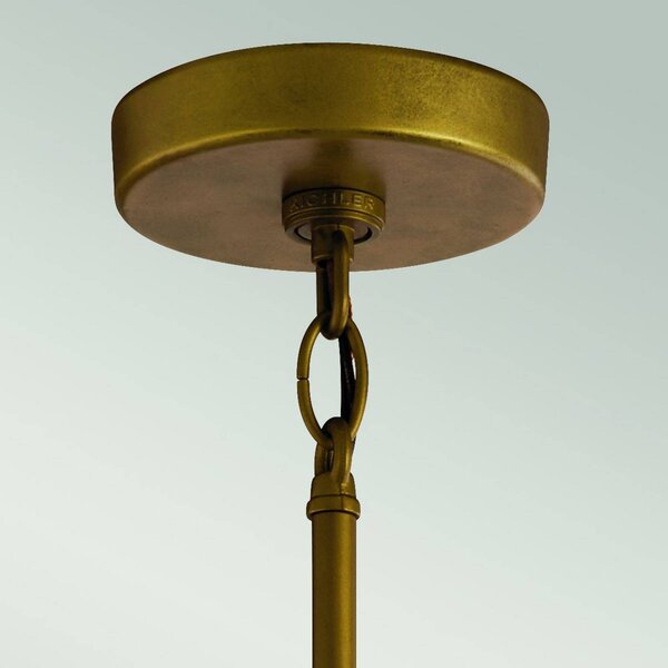 KICHLER Lampa wisząca Camillo, możliwość ściemniania, mosiężny / złoty, aluminium
