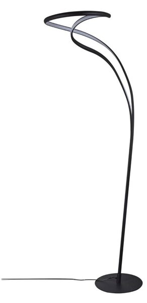 Lampa podłogowa LED Azzardo Twist AZ5737 30W czarna – 3-stopniowe ściemnianie, nowoczesny design