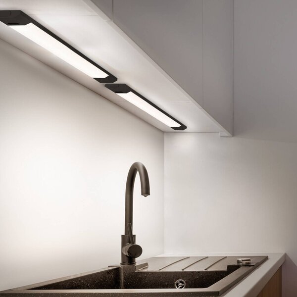 OSRAM Oprawa podszafkowa LED Linear Edge Sensor 50 cm czarna CCT Sensor, możliwość ściemniania, czarny, kuchnia, aluminium