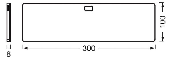 OSRAM Oprawa podszafkowa LED panel 30 x 10 cm biała CCT ściemniany Panel, możliwość ściemniania, biały / opal, kuchnia, tworzywo sztuczne