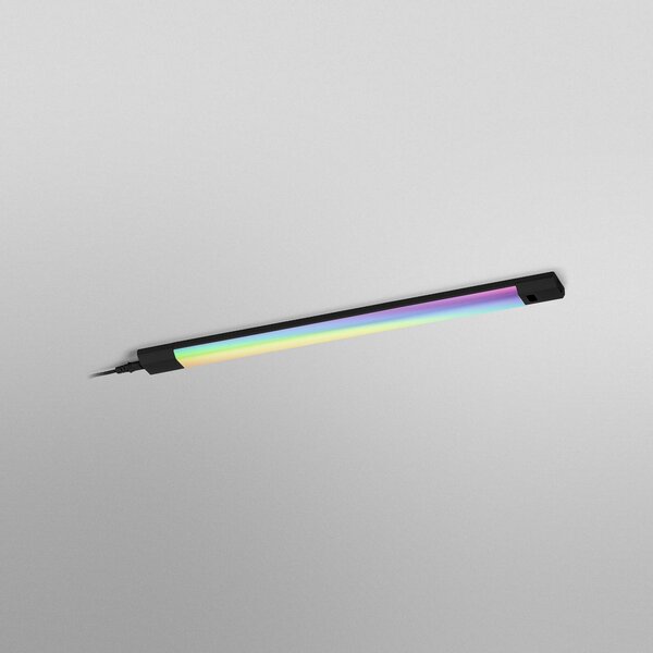 OSRAM Oprawa podszafkowa LED Linear Edge Sensor RGBW 50 cm, czarna Sensor, możliwość ściemniania, czarny, kuchnia, aluminium