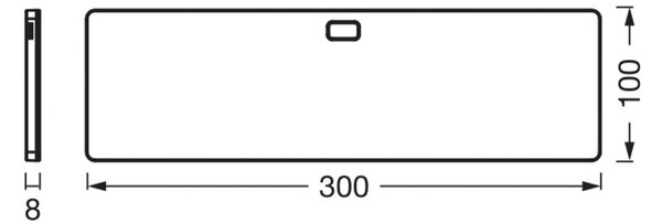OSRAM Oprawa podszafkowa LED Panel 30 x 10 cm czarna CCT DIM Panel, możliwość ściemniania, czarny, kuchnia, tworzywo sztuczne