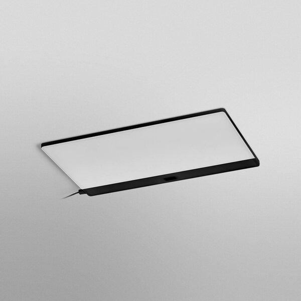 OSRAM Oprawa podszafkowa LED Panel 30 x 20 cm czarna CCT sączyniany Panel, możliwość ściemniania, czarny, kuchnia, tworzywo sztuczne