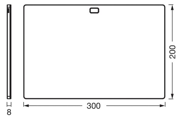 OSRAM Oprawa podszafkowa LED Panel 30 x 20 cm czarna CCT sączyniany Panel, możliwość ściemniania, czarny, kuchnia, tworzywo sztuczne