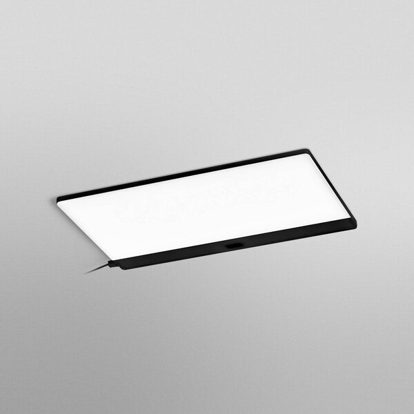 OSRAM Oprawa podszafkowa LED Panel 30 x 20 cm czarna CCT sączyniany Panel, możliwość ściemniania, czarny, kuchnia, tworzywo sztuczne