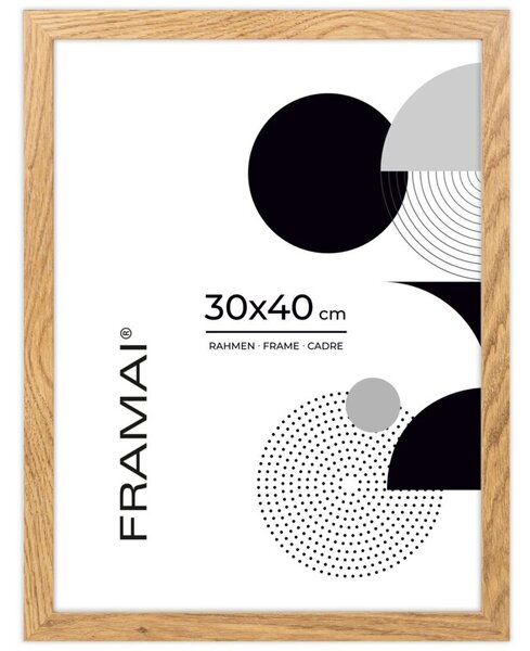 Dębowa ramka na zdjęcia w rozmiarze 30x40 cm FRAMAI®