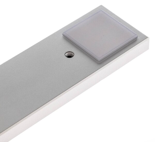 Lindby Amaryll podszafkowa LED, 3 szt. srebrna, aluminiowy / szary / cynkowy, kuchnia, tworzywo sztuczne, nowoczesny