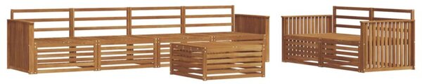 Zestaw mebli ogrodowych z litego drewna akacjowego - nowoczesny i elegancki design