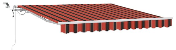 Tkanina Zadaszenia Pomarańczowy i brązowy 300 x 250 cm