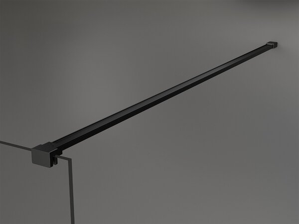 Mexen Kioto ścianka prysznicowa Walk-in 80 x 200 cm, grafit 8 mm, czarna - 800-080-101-70-40