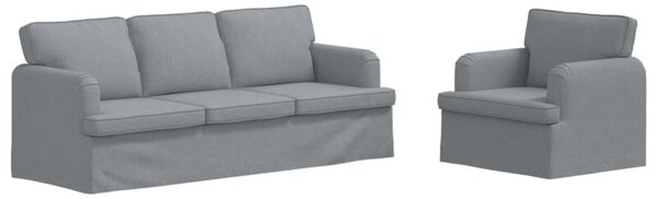 ModuÅowa sofa nowoczesna w kolorze jasnoszarym z ergonomicznym designem
