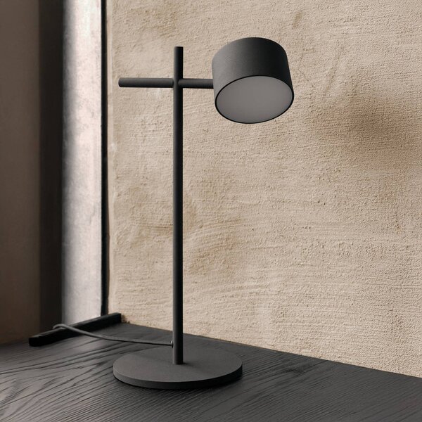 OSRAM Lampa stołowa LED Decor Kyoto, możliwość ściemniania, czarny, salon / jadalnia, aluminium, nowoczesny