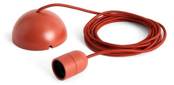 HAY Lampa wisząca Common, możliwość ściemniania, czerwony, salon / jadalnia, tworzywo sztuczne