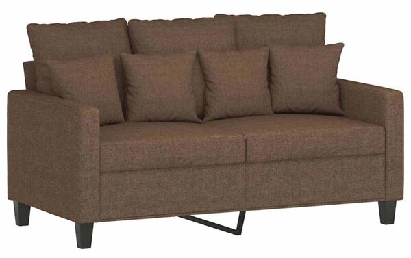 Sofa 2-osobowa, brÄ zowa, 120 cm, tapicerowana tkaninÄ