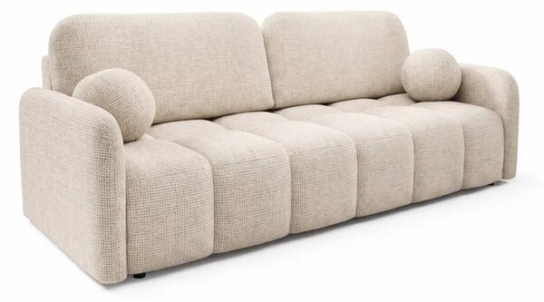 Sofa ZEN Rozkładana Dwuosobowa Beżowa Szenil Nowoczesna