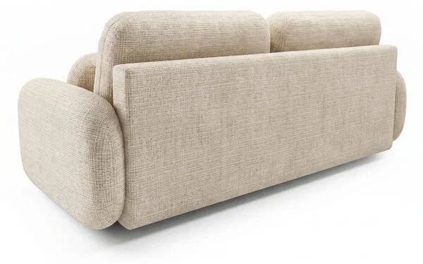 Sofa VIDI Rozkładana Dwuosobowa Beżowa Szenil Nowoczesna