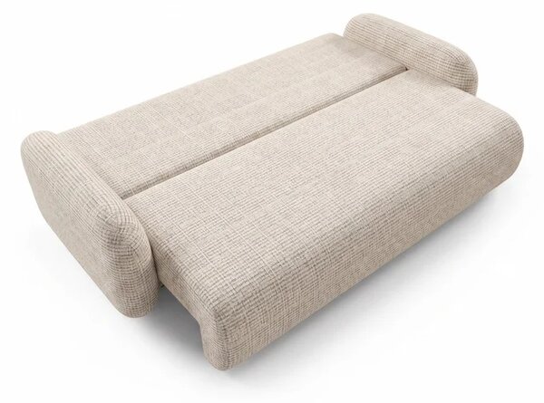 Sofa VIDI Rozkładana Dwuosobowa Beżowa Szenil Nowoczesna