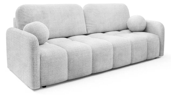 Sofa ZEN Rozkładana Dwuosobowa Szara Szenil Nowoczesna