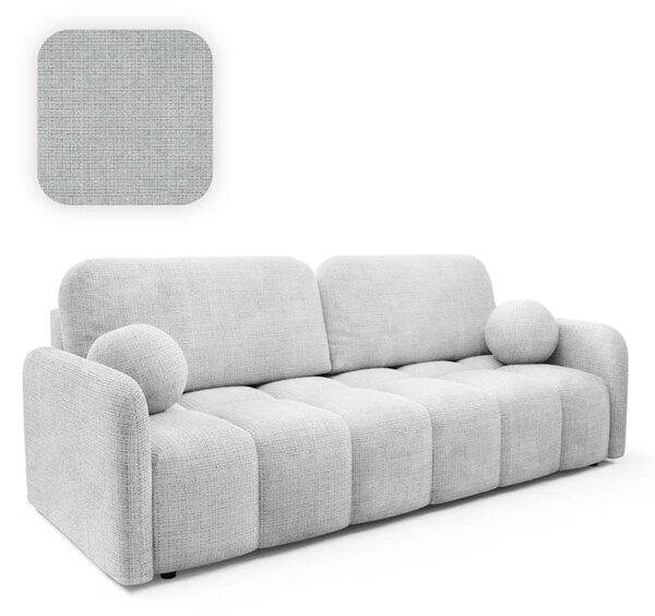 Sofa ZEN Rozkładana Dwuosobowa Szara Szenil Nowoczesna