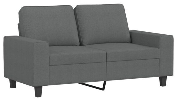 Sofa 2-osobowa, ciemnoszara, 120 cm, tapicerowana tkaninÄ