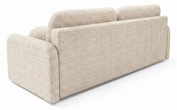 Sofa ZEN Rozkładana Dwuosobowa Beżowa Szenil Nowoczesna