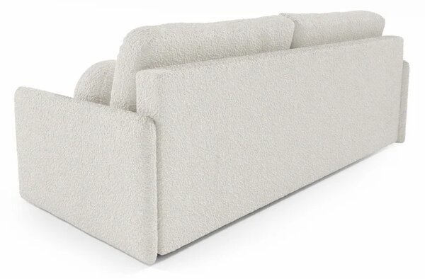 Sofa VENI Rozkładana Dwuosobowa Kremowa Boucle Nowoczesna