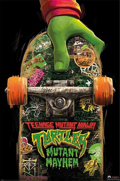 Plakat, Obraz Teenage Mutant Ninja Turtles Mutant Mayhem - Skate Board, (61 x 91.5 cm)