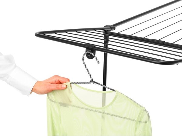 Suszarka na pranie w kolorze matowej czerni 22 m HangOn Too – Brabantia