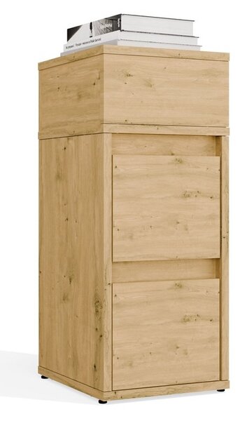 Bardzo wąska szafka nocna z szufladami 27 cm | Umeblowana.com
