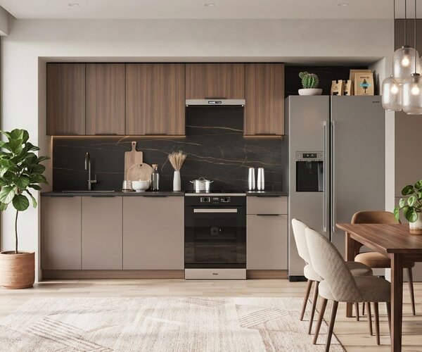 Komplet szafek kuchennych do aneksu 240 cm | Umeblowana.com