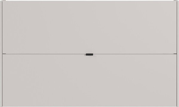 Kremowa uchylna/wisząca szafka na buty w dekorze dębu 140x83x18 cm Ameca – Germania