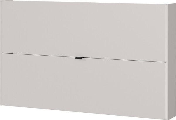 Kremowa uchylna/wisząca szafka na buty w dekorze dębu 140x83x18 cm Ameca – Germania