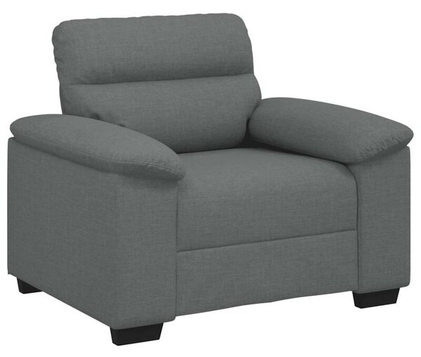 Sofa fotel ciemnoszary 100x81x84 cm tkanina