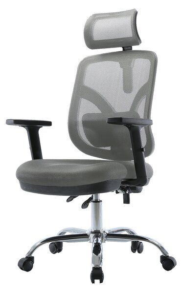 Fotel ergonomiczny ANGEL biurowy obrotowy jOkasta Szara