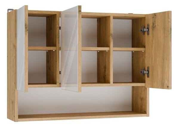 Wisząca szafka łazienkowa z lustrem 80cm | Umeblowana.com