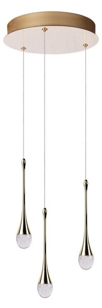 Lampa wisząca LED Azzardo Dalma 3 Round 28W GO AZ6010 – nowoczesne oświetlenie do salonu i jadalni