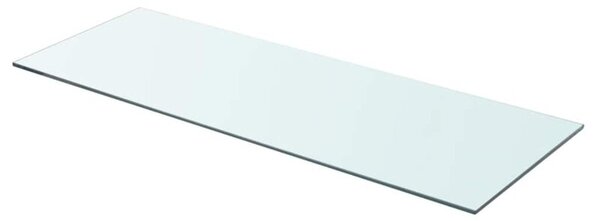 Półka szklana, bezbarwny panel, 80x30 cm