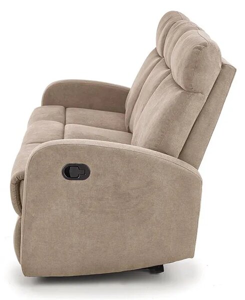 Podwójna beżowa sofa rozkładana Gliko W7-C67